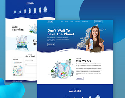 Mineral Water Wordpress Landing Page