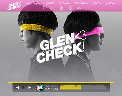 Glen Check - Website concept.