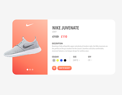 Nike Product Summary Page (Web)