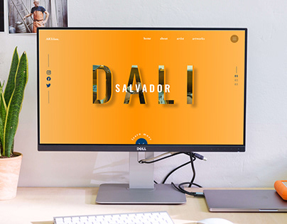 Salvador Dali Art (concept web-design)
