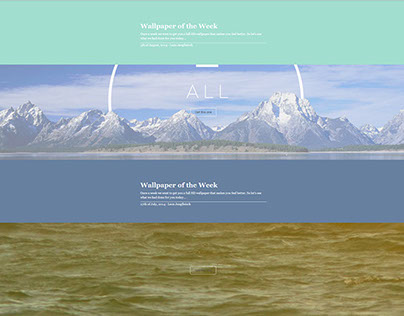 Wallpaper of the Week Flat Website for lenolodesign.de