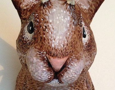 Paper Maché Jackelope Bust