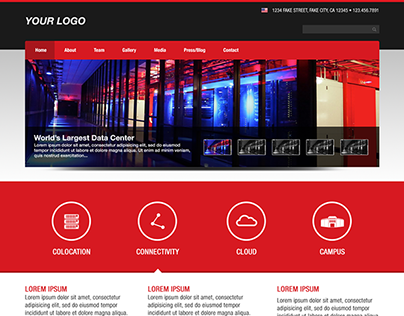 Dedicated Hosting Site Design