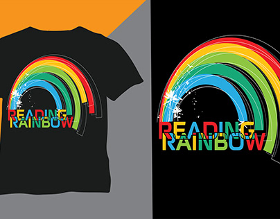 Rainbow coustum t-shirt design