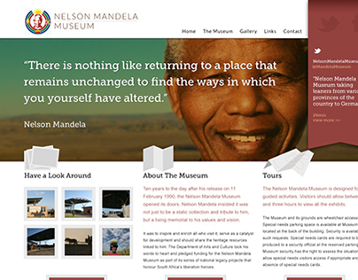 Nelson Mandela Museum - Responsive Website and App