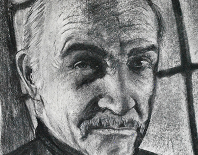 Drawing of Sean Connery
