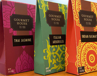 Gourmet House Rice Package Design