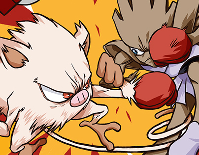 Mankey vs Hitmonchan - Pokédex Chile