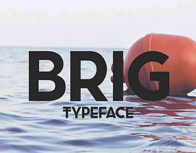 BRIG free typeface
