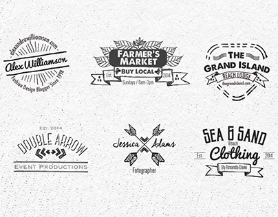 Logo / Badges Pack With Hand Made Elements