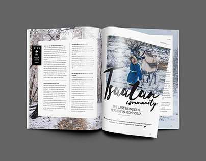 Wanderlusttip Magazine -layout Design