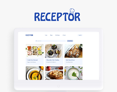 Receptor | Recipe App | UI Design