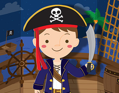 Pirate boy dress up game