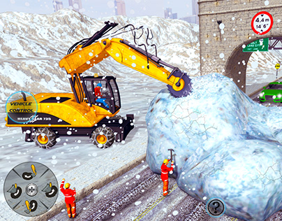 Snow Plow Heavy Excavator Crane