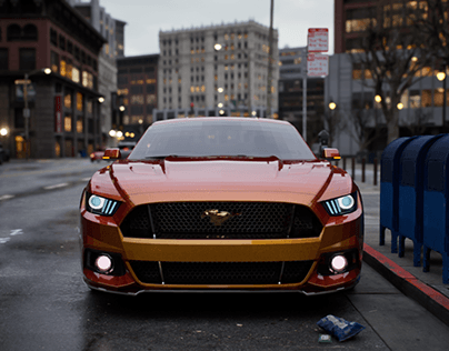 Ford Mustang - Render - City Sample
