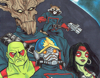 Guardians of the Galaxy Sketch Cards