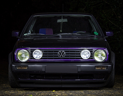 PHOTOSHOOT -  VW Golf Mk2 GTD Fire and Ice