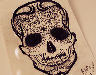 skeleton drawing