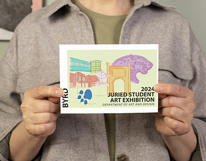 2024 Juried Student Art Exhibition Postcard