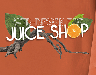 Landing page for juice shop | Веб-дизайн сайта напитков