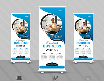 Business creative professional Roll up Design.