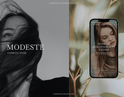 MODESTE — cosmetic store, e-commerce design | UI/UX