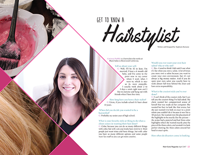 Hairstylist Editorial