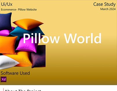 Ecommerce website | Pillow World