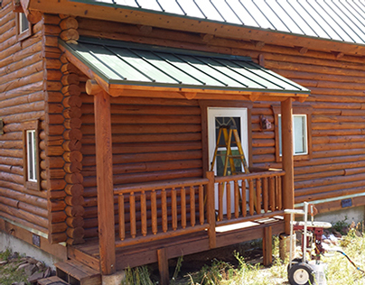 Refinishing Log Home in Grand County, Granby, Colorado