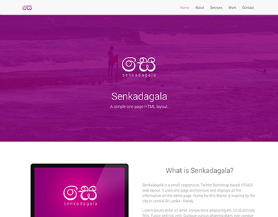 Senkadagala - free HTML template