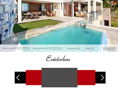 Holiday Appartment Website Redesign Flat