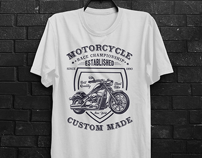 Motorbike T-shirt Design