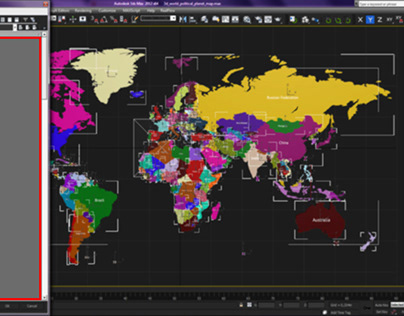 3D World Political Planet Map 3D model