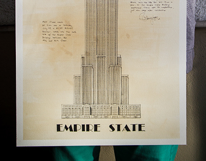THE EMPIRE STATE BUILDING (HAND DRAWING)