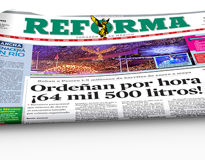 Portada periódico Reforma, Ciudad de México