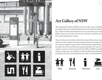 Art Gallery of NSW : Wayfinding icons