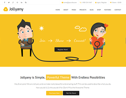  Jollyany - Corporate Multi Purpose Wordpress Theme