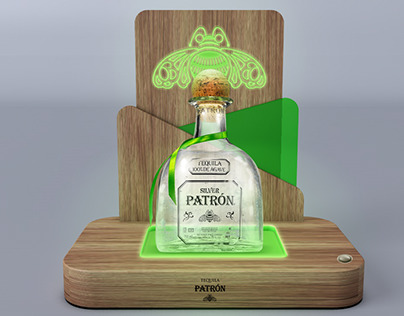 Glorificador y charolas de servicio para Tequila Patrón