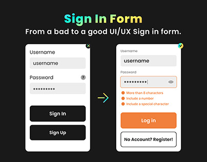 Sign In Form: From bad to good UI/UX