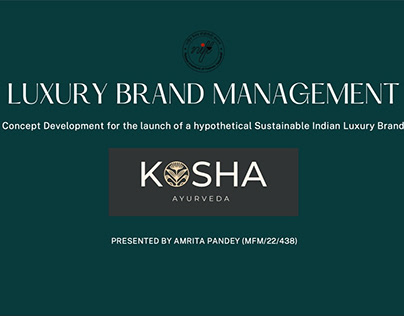 Concept development for luxury and sustainable brand
