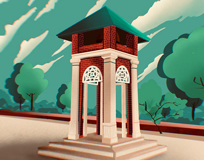 Bell tower vector