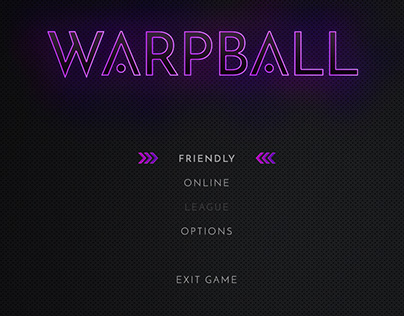 WIP - Warpball - Game UI Design
