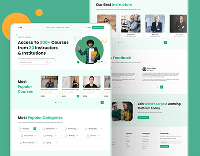 E-learning Landing Page