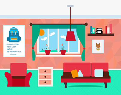 Living Room #graphicdesign #designdaily