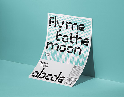 Fly me to the moon font