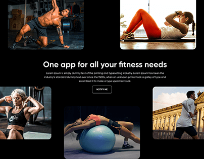 My Fit Mantra | Landing Page | Website Design | Fitness