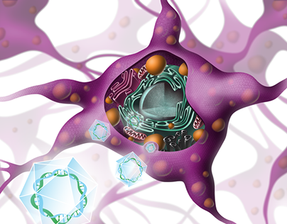 GENE THERAPY - Neuron & other scientific illustrations