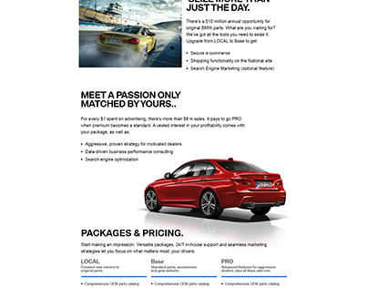 BMW Cars - Onepager