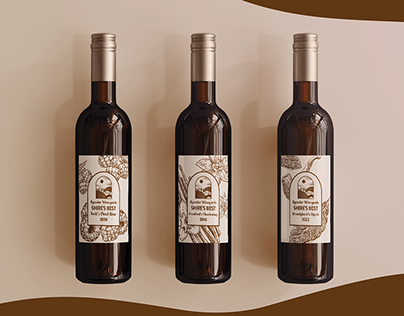 Wine label series - small branding project