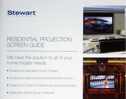Stewart Filmscreen Residential Screen Brochure